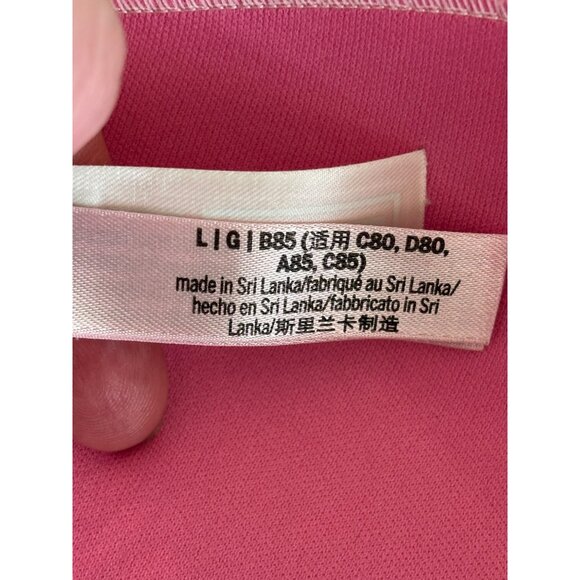 Victorias Secret Pink Lace Push-Up Halter Bralette In Light Pink Size L - Picture 5 of 14